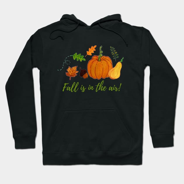 Fall is in the air! Gouache autumn doodle Hoodie by Starlight Tales